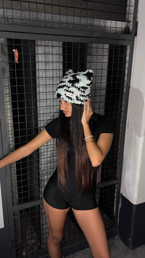 BEANIE CAT BLUE
